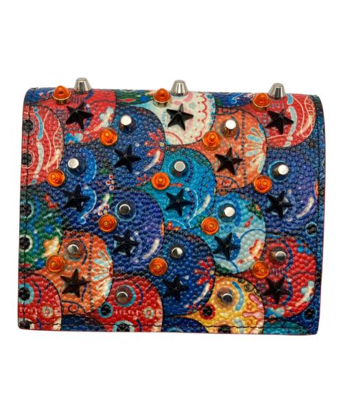 Christian Louboutin（クリスチャン・ルブタン）Christian Louboutin (クリスチャン・ルブタン) スタッズコンパクトウォレット マルチカラーの古着・服飾アイテム