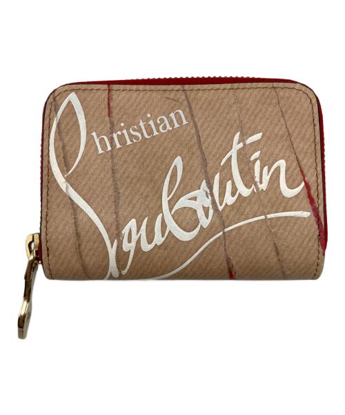 Christian Louboutin（クリスチャン・ルブタン）Christian Louboutin (クリスチャン・ルブタン) クラフトロゴコインケース ベージュの古着・服飾アイテム