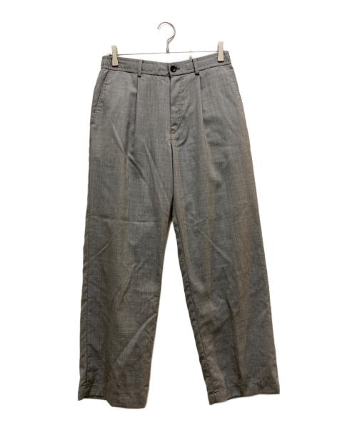 N.HOOLYWOOD（エヌ ハリウッド）N.HOOLYWOOD (エヌ ハリウッド) WIDE TAPERED EASY SLACKS グレー サイズ:38の古着・服飾アイテム