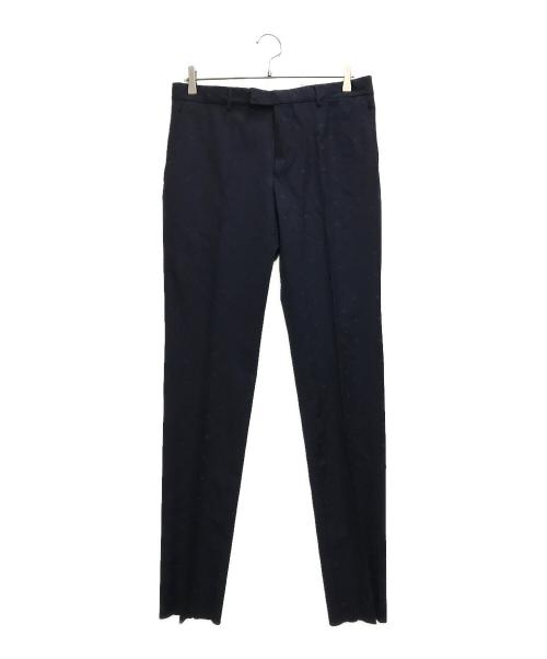 GUCCI（グッチ）GUCCI (グッチ) GGロゴイージースラックス ネイビー サイズ:48の古着・服飾アイテム