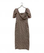 HER LIP TOハーリップトゥ）の古着「Cherry Pattern Cache-Coeur One-Piece」｜ブラウン