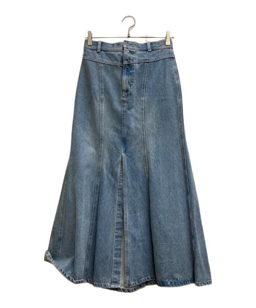 HER LIP TO（ハーリップトゥ）Her lip to (ハーリップトゥ) Wide Hip Beltデニムスカート インディゴ サイズ:Mの古着・服飾アイテム
