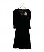 HER LIP TOハーリップトゥ）の古着「Royce Velour Long Dress」｜ブラック