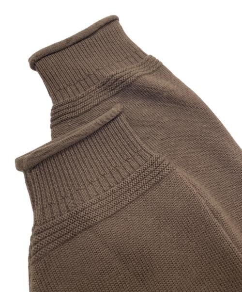 yashiki（ヤシキ）yashiki (ヤシキ) ハツユキスキッパーニット ブラウン サイズ:3の古着・服飾アイテム