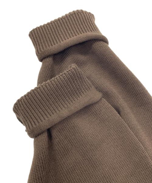 yashiki（ヤシキ）yashiki (ヤシキ) ハツユキスキッパーニット ブラウン サイズ:3の古着・服飾アイテム