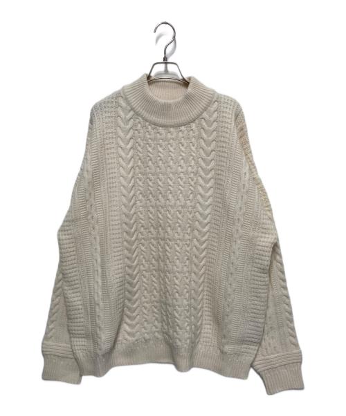 yashiki（ヤシキ）YASHIKI (ヤシキ) Kinshu High NECK Knit ホワイト サイズ:3の古着・服飾アイテム