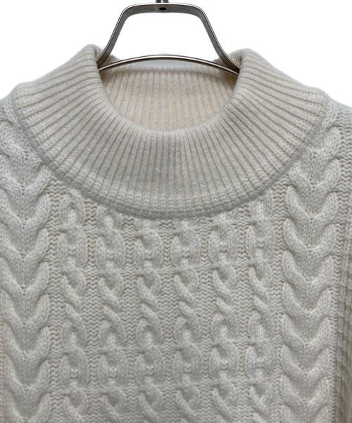 yashiki（ヤシキ）YASHIKI (ヤシキ) Kinshu High NECK Knit ホワイト サイズ:3の古着・服飾アイテム