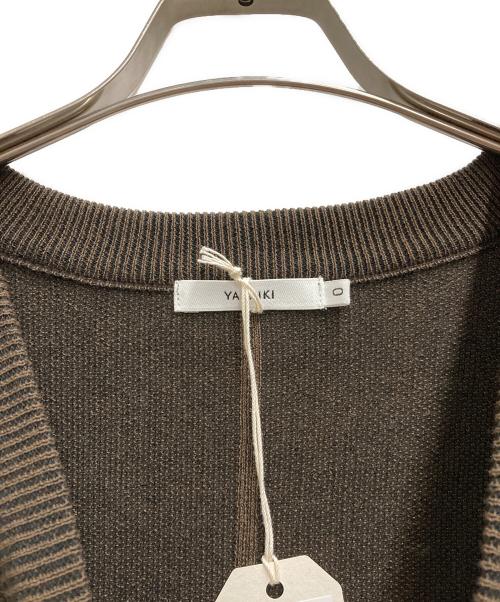 yashiki（ヤシキ）YASHIKI (ヤシキ) Yozora V-neck Vest ブラウンの古着・服飾アイテム