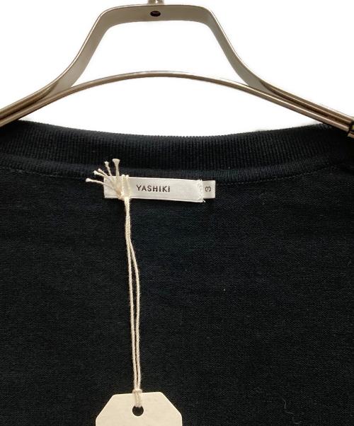 yashiki（ヤシキ）YASHIKI (ヤシキ) hanaakari collar cardigan ブラック サイズ:3の古着・服飾アイテム