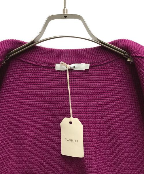 yashiki（ヤシキ）YASHIKI (ヤシキ) Shigure Cardigan パープルの古着・服飾アイテム