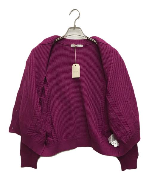 yashiki（ヤシキ）YASHIKI (ヤシキ) Shigure Cardigan パープルの古着・服飾アイテム