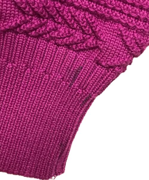 yashiki（ヤシキ）YASHIKI (ヤシキ) Shigure Cardigan パープルの古着・服飾アイテム