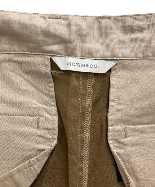 VICTIM（ヴィクティム）VICTIM (ヴィクティム) LINEN WIDE SHORTS ブラウン サイズ:3の古着・服飾アイテム