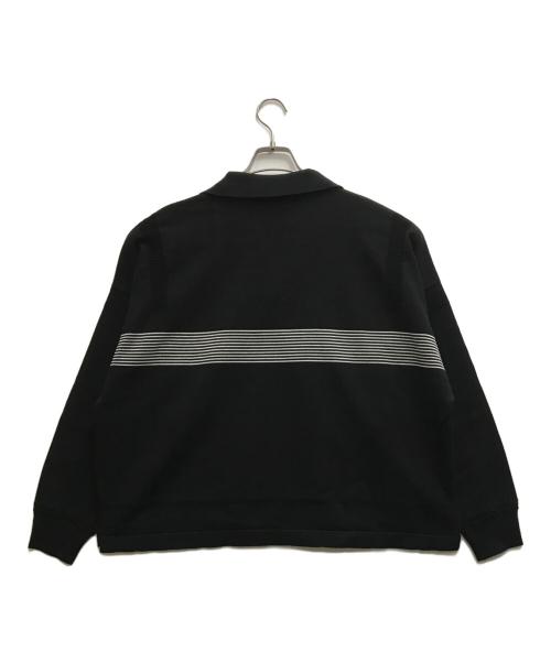 yashiki（ヤシキ）YASHIKI (ヤシキ) Sazanami Skipper Knit ブラックの古着・服飾アイテム