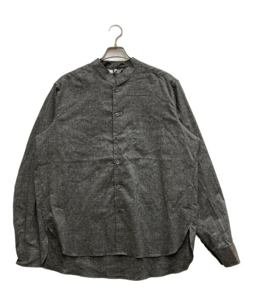 VICTIM（ヴィクティム）VICTIM (ヴィクティム) LINEN BIG SHIRT グレー サイズ:2の古着・服飾アイテム