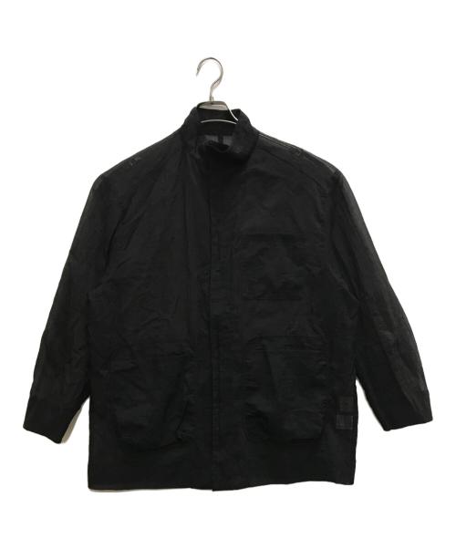 la peau de gem（ラポドゥジェム）la peau de gem (ラポドゥジェム) テックシア-ブルゾン ブラック サイズ:ｆreeの古着・服飾アイテム