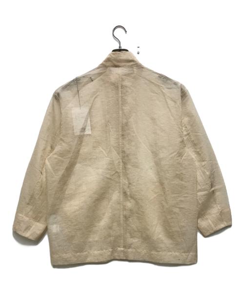 la peau de gem（ラポドゥジェム）la peau de gem (ラポドゥジェム) テックシア-ブルゾン ベージュ サイズ:FREEの古着・服飾アイテム