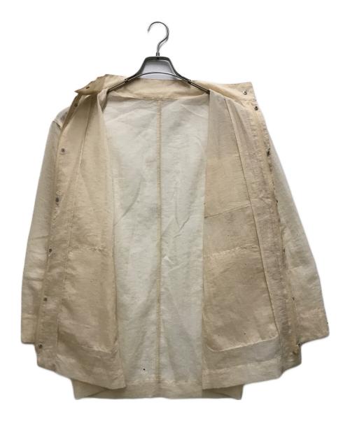 la peau de gem（ラポドゥジェム）la peau de gem (ラポドゥジェム) テックシア-ブルゾン ベージュ サイズ:FREEの古着・服飾アイテム