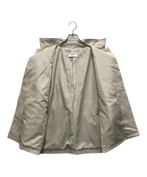 la peau de gem（ラポドゥジェム）la peau de gem (ラポドゥジェム) eco leather jacket ベージュ サイズ:FREEの古着・服飾アイテム