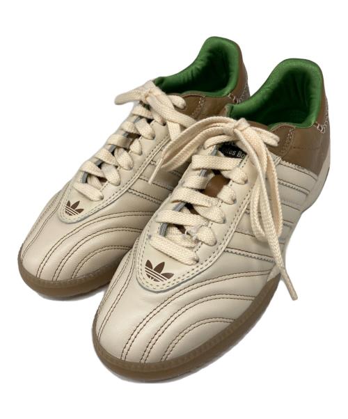 adidas（アディダス）adidas (アディダス) WALES BONNER (ウェールズボナー) WB MN SAMBA ELE NPPA ベージュ×ブラウン サイズ:US 7の古着・服飾アイテム