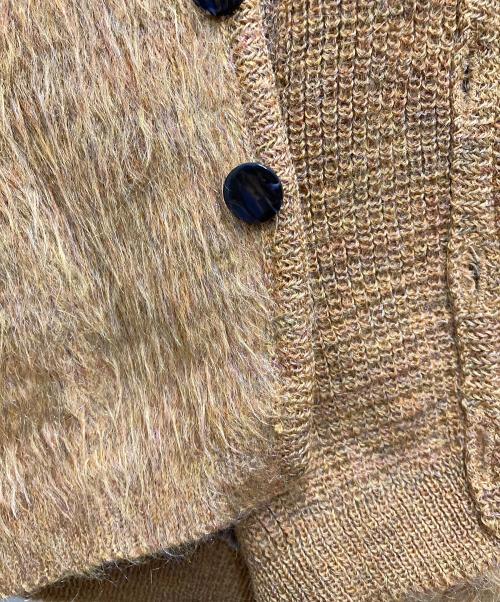 DRUMMOND SHAGGY MAN（ドラモンドシャギーマン）DRUMMOND SHAGGY MAN (ドラモンドシャギーマン) 60`Sモヘアカーディガン ブラウン サイズ:Mの古着・服飾アイテム