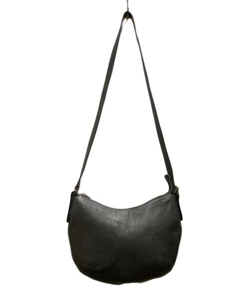 HIROFU（ヒロフ）HIROFU (ヒロフ) レザーショルダーバッグ グレーの古着・服飾アイテム