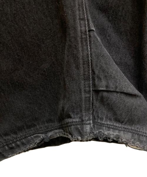 LABELROOM（レーベルルーム）LABELROOM (レーベルルーム) ニッチキールシミター ワイドデニム ブラック サイズ:Sの古着・服飾アイテム