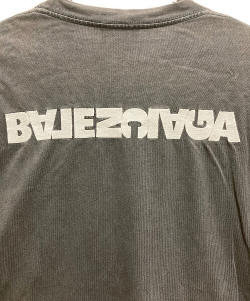 BALENCIAGA（バレンシアガ）BALENCIAGA (バレンシアガ) ターンロゴプリントTシャツ ブラック サイズ:SIZE 3の古着・服飾アイテム