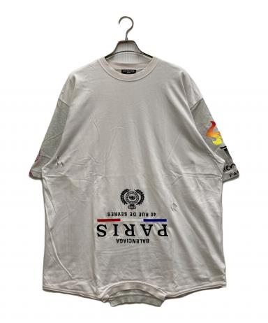 中古・古着通販】BALENCIAGA (バレンシアガ) ダメージ加工リメイクT