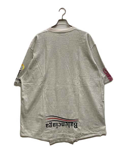 BALENCIAGA（バレンシアガ）BALENCIAGA (バレンシアガ) ダメージ加工リメイクTシャツ ホワイト サイズ:5の古着・服飾アイテム