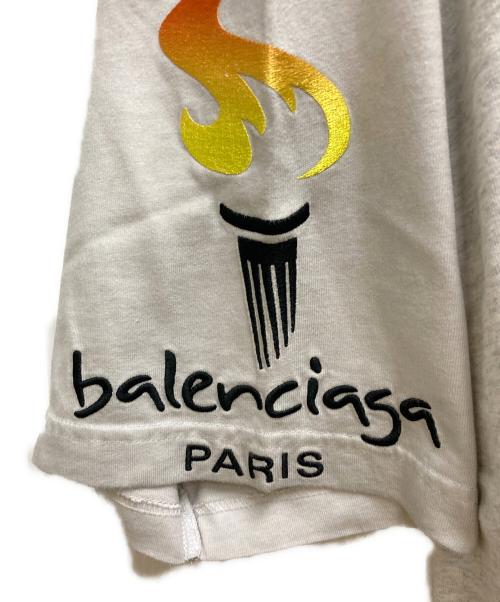 BALENCIAGA（バレンシアガ）BALENCIAGA (バレンシアガ) ダメージ加工リメイクTシャツ ホワイト サイズ:5の古着・服飾アイテム