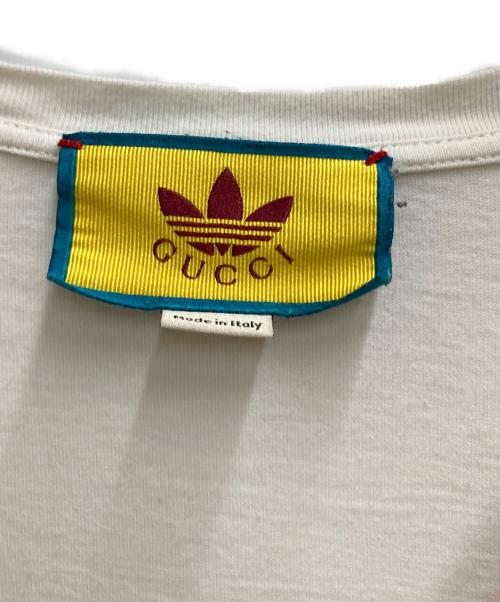 GUCCI（グッチ）GUCCI (グッチ) adidas (アディダス) Cotton Jersey T-shirt ホワイト サイズ:XLの古着・服飾アイテム