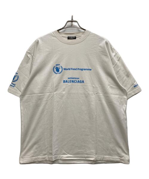 BALENCIAGA（バレンシアガ）BALENCIAGA (バレンシアガ) WFPロゴプリントTシャツ ホワイト サイズ:XXLの古着・服飾アイテム