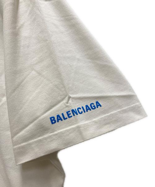 BALENCIAGA（バレンシアガ）BALENCIAGA (バレンシアガ) WFPロゴプリントTシャツ ホワイト サイズ:XXLの古着・服飾アイテム