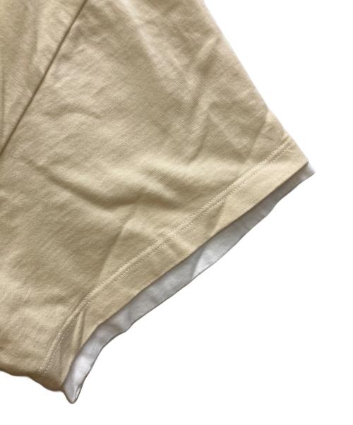 JIL SANDER（ジルサンダー）JIL SANDER (ジルサンダー) ダブルレイヤード半袖カットソー イエロー サイズ:48の古着・服飾アイテム
