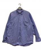 COMOLIコモリ）の古着「レギュラーカラーシャツ」｜ブルー