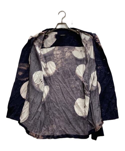 CHRISTIAN DADA（クリスチャンダダ）CHRISTIAN DADA (クリスチャンダダ) ARAKI PRINT OPEN COLLAR LONG SLEEVE SHIRT ネイビー サイズ:46の古着・服飾アイテム