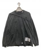 MAISON SPECIALメゾンスペシャル）の古着「Hypnose Association 長袖カットソー」｜グレー