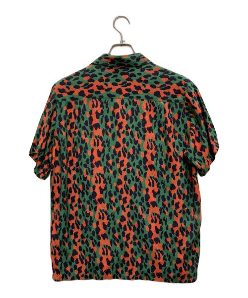 WACKO MARIA（ワコマリア）WACKO MARIA (ワコマリア) LEOPARD HAWAIIAN SHIRT グリーン×レッド サイズ:Ⅿの古着・服飾アイテム