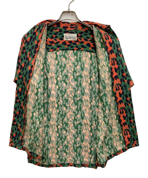 WACKO MARIA（ワコマリア）WACKO MARIA (ワコマリア) LEOPARD HAWAIIAN SHIRT グリーン×レッド サイズ:Ⅿの古着・服飾アイテム