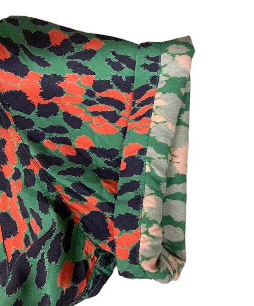 WACKO MARIA（ワコマリア）WACKO MARIA (ワコマリア) LEOPARD HAWAIIAN SHIRT グリーン×レッド サイズ:Ⅿの古着・服飾アイテム