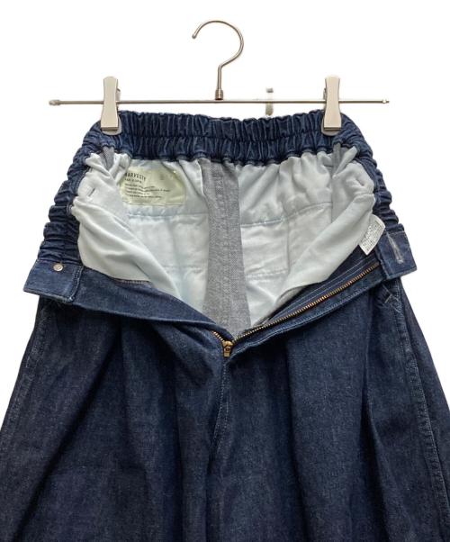 HARVESTY（ハーベスティー）HARVESTY (ハーベスティー) DENIM CIRCUS BAGGY PANTS インディゴの古着・服飾アイテム