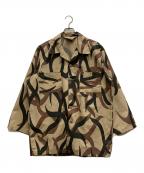 ASATアサット）の古着「90’s トライバル カモ シャツ」｜ベージュ×グレー