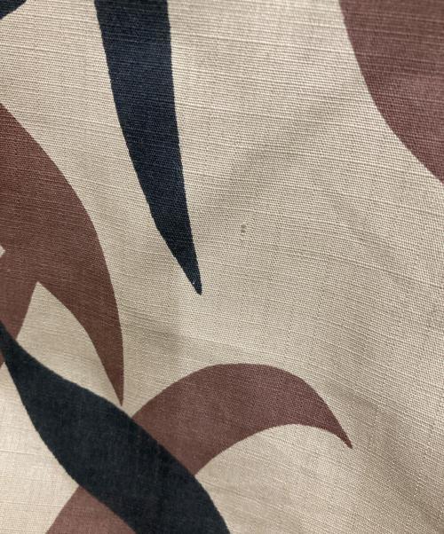 ASAT（アサット）ASAT (アサット) 90’s トライバル カモ シャツ ベージュ×グレー サイズ:Ⅼの古着・服飾アイテム