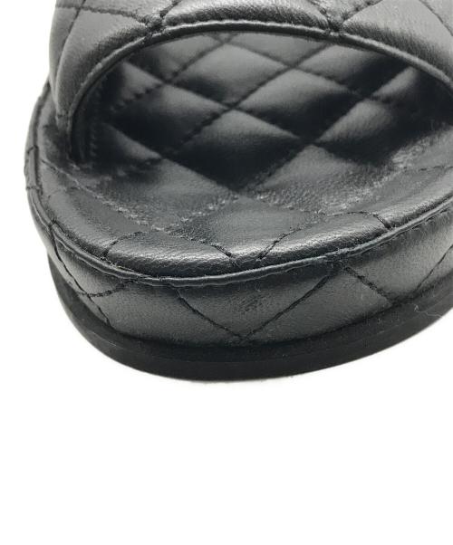 CHANEL（シャネル）CHANEL (シャネル) ココマーク マトラッセサンダル ブラック サイズ:35の古着・服飾アイテム
