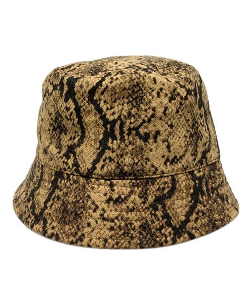 stussy（ステューシー）stussy (ステューシー) Stock Lock Deep Bucket Hat ブラウン サイズ:L-XLの古着・服飾アイテム