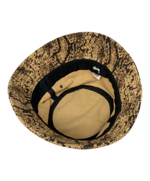 stussy（ステューシー）stussy (ステューシー) Stock Lock Deep Bucket Hat ブラウン サイズ:L-XLの古着・服飾アイテム
