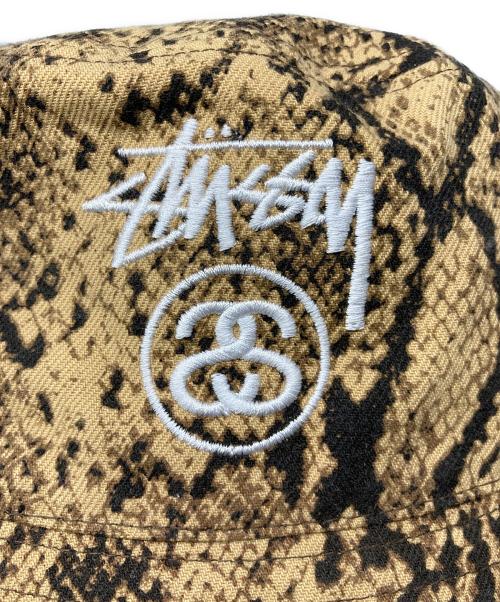 stussy（ステューシー）stussy (ステューシー) Stock Lock Deep Bucket Hat ブラウン サイズ:L-XLの古着・服飾アイテム