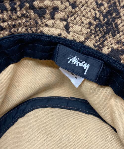 stussy（ステューシー）stussy (ステューシー) Stock Lock Deep Bucket Hat ブラウン サイズ:L-XLの古着・服飾アイテム
