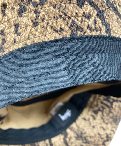 stussy（ステューシー）stussy (ステューシー) Stock Lock Deep Bucket Hat ブラウン サイズ:L-XLの古着・服飾アイテム